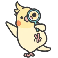 A Teammately cockatiel examining patterns