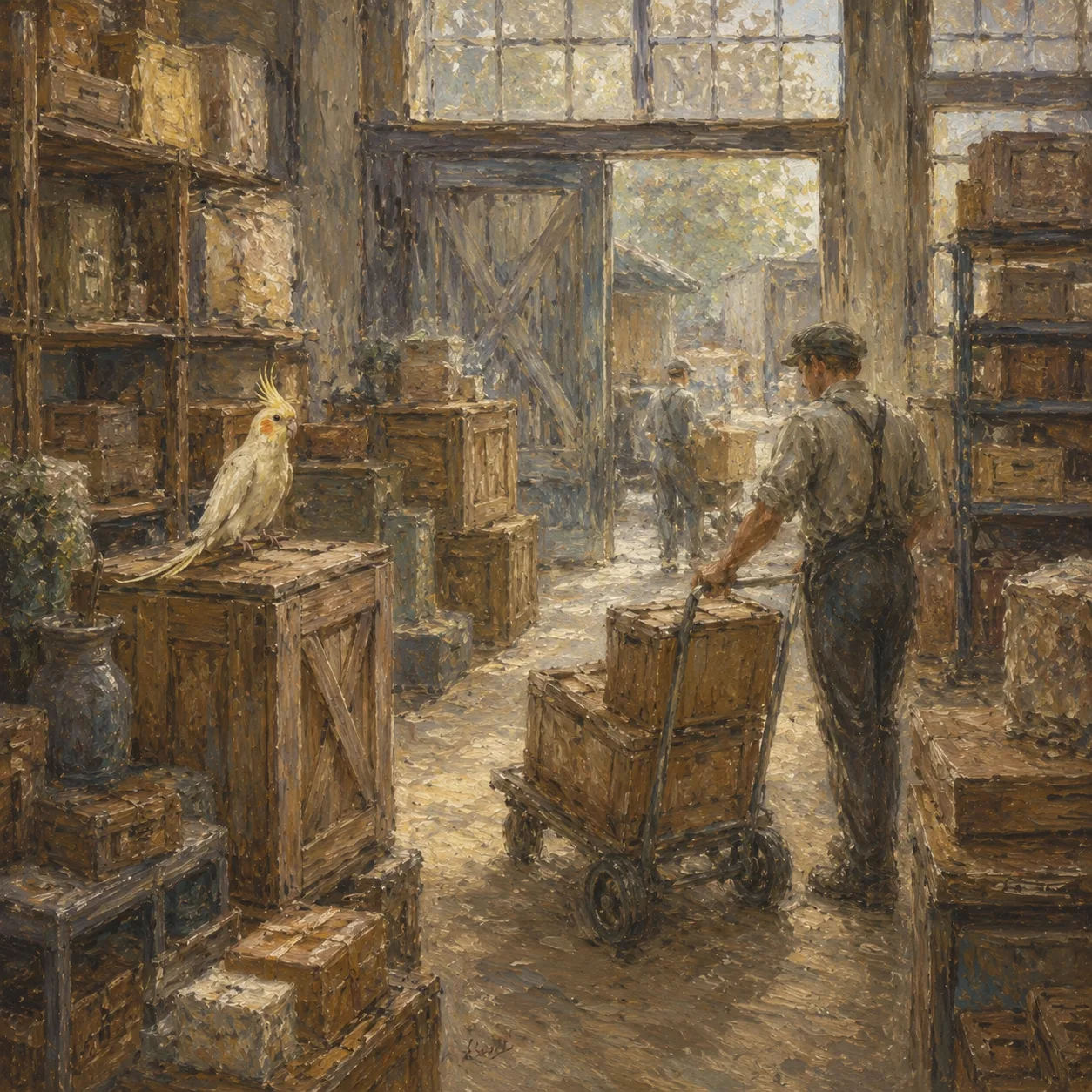 An impressionist warehouse